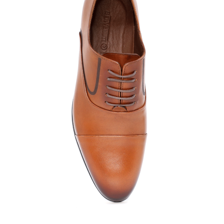 Pantofi oxford bărbați Benvenuti cognac din piele 1605BP4119CO