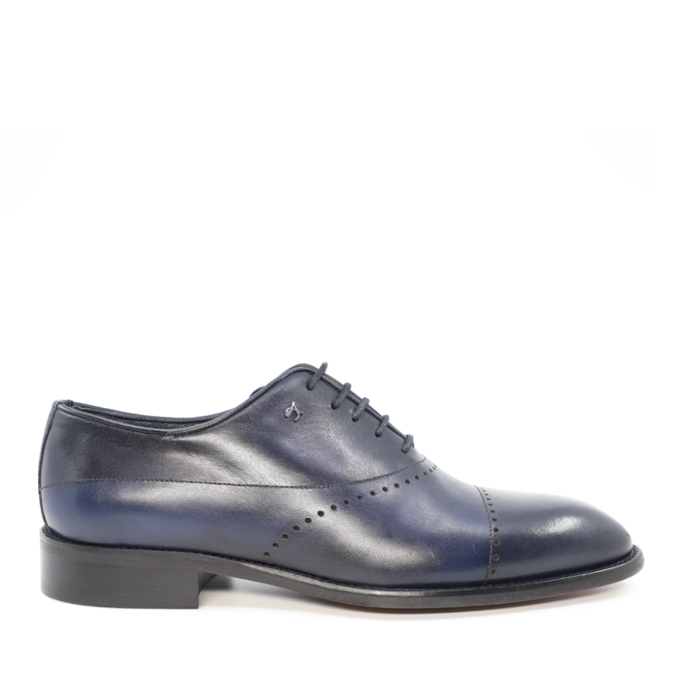 Pantofi oxford bărbați Luca di Gioia bleumarin din piele  3685BP1244BL