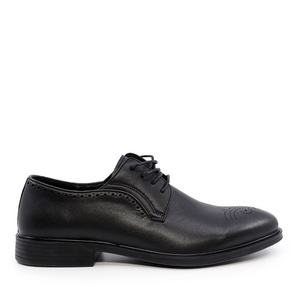 Benvenuti men derby shoes in black genuine leather 3855BP33310N