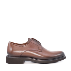 Men's Benvenuti derby shoes brown color made of leather 1605BP9133M