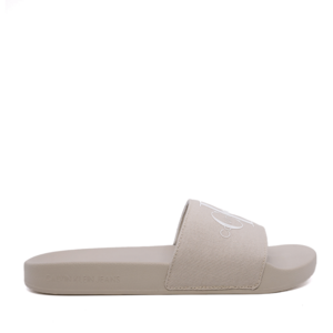 Women's CK Calvin Klein beige flip flops with front logo 2377DSL0103BE