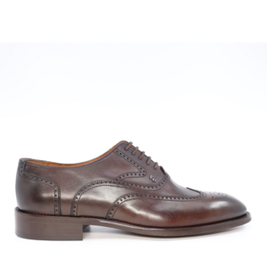 Enzo Bertini men full brogue shoes in brown leather 3385BP1266M