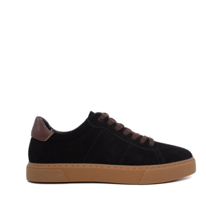 Men's Enzo Bertini Premium Collection Black Suede Sneakers 1647BP2110VN