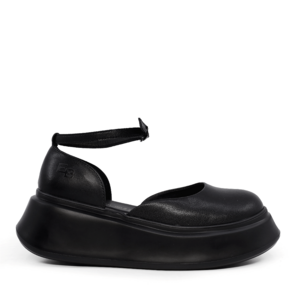 Enzo Bertini Chaussures découpées en cuir véritable noir pour femmes 3867DD022N