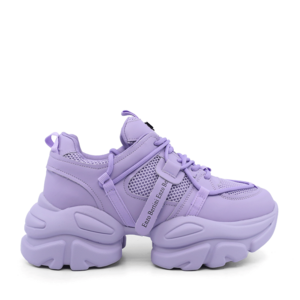 Enzo Bertini lilac leather and textile sneakers for women 3867DP450LI