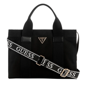 Black Guess women's tote bag with metal logo 917POSS19220N