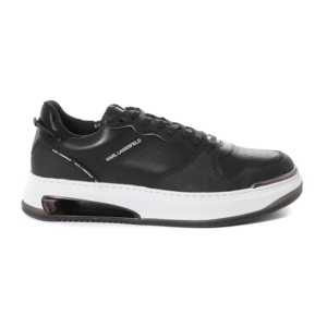 Karl Lagerfeld men sneakers in black leather 2052BP52020N