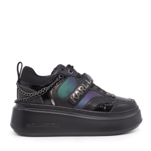 Women's sneakers Karl Lagerfeld Anakapri black leather with decorative chain 2056DP63540N