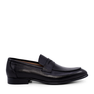 Luca di Gioia men's black leather loafers 1797BP2025N