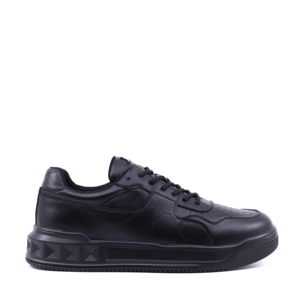 Luca di Gioia Black Leather Men's Sneakers 3917BP850N