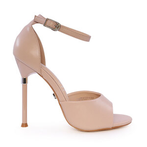 Luca di Gioia women's high heel sandals beige 1157DS22010BE