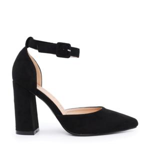 Chaussures à découpes en velours noir Solo Donna pour femmes 1167DD1210VN