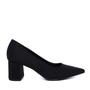 Women's Solo Donna black satin shoes 2547DP8848RAN