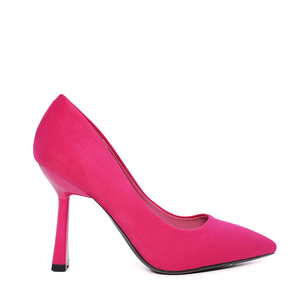 Women's stiletto shoes Solo Donna fuchsia with asymmetric heel 1167DP2610VFU