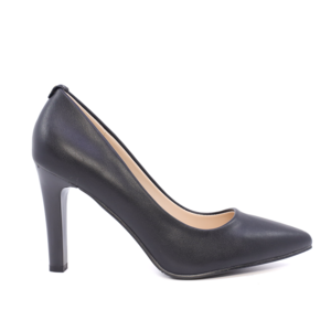 Women's Solo Donna black stiletto pumps made of synthetic leather with a high heel 1166DP5100N