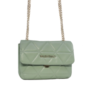 Valentino green quilted synthetic satchel purse 1957POSS7LO05V