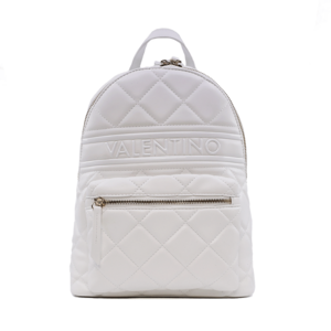 Valentino beige women's backpack with quilted appearance with front logo 1957RUCS51O07BE